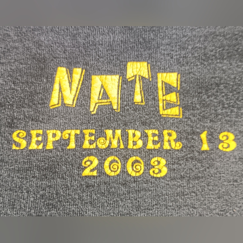 VTG Y2K Nate's Skate Shop Adult Small T-shirt Black Tee Skater FOTL 2003 - Picture 6 of 8